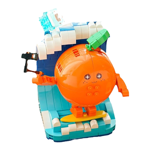 哲高真菜系列积木玩具儿童益智拼装女生生日礼物打工人桌面摆件