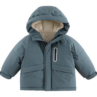 【商场同款】马克珍妮男童三防户外连帽羽绒服儿童冬装新款241592