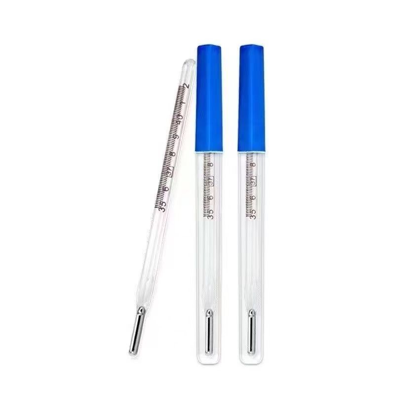 医用水银体温计婴儿玻璃温度计家用口腔腋下老式儿童高精准体温针