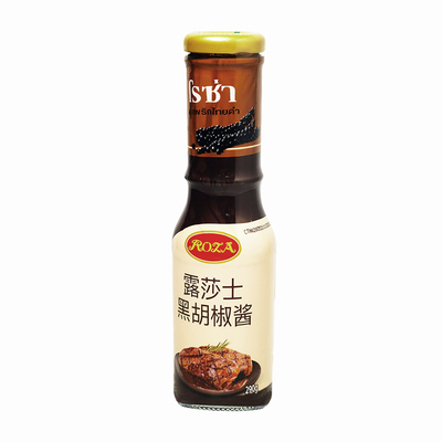露莎士黑胡椒酱原装进口