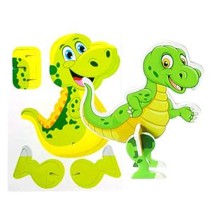 趣味昆虫3d立体拼图玩具3到6岁以上宝宝儿童手工diy拼装模型益智