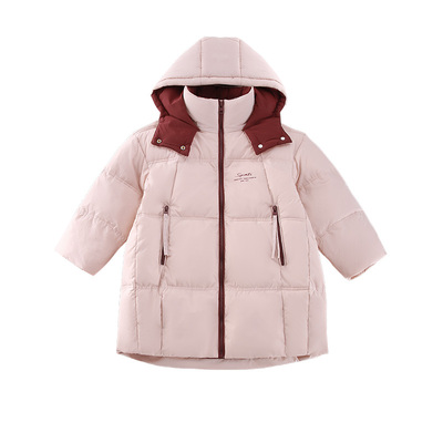 女童羽绒服冬装白鸭绒加厚外套潮