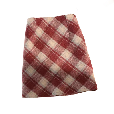 秋冬毛呢半身A字群小个子裙子女