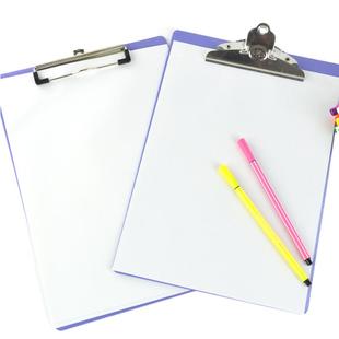 手写板夹a4文件夹板蓝色加厚A5硬板夹票据资料收纳多功能竖板夹