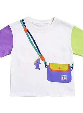 【懿琪宝贝】官方正品kidcore风男童短袖t恤设计感夏薄款休闲纯棉