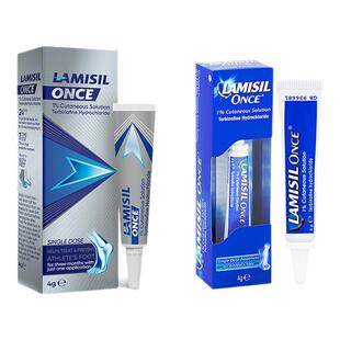 Lamisil兰美抒Once一次净盐酸特比萘芬脚气膏脚癣进口正品原研药