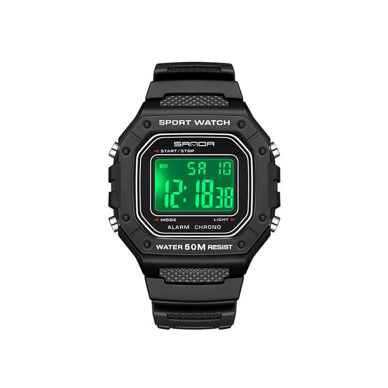 小方块2026年新款手表男款初中高中学生运动男生防水机械工装电子