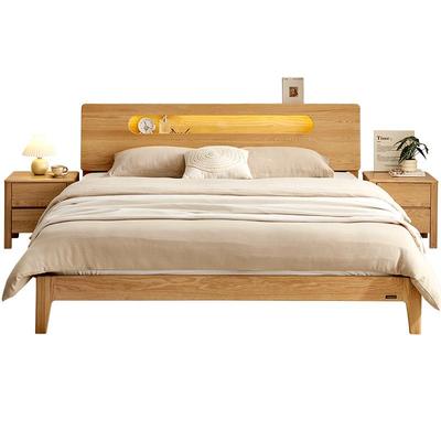 全友家居北欧风实木床