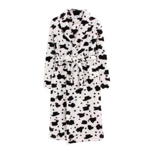 长袖长款睡袍男女秋冬季加厚法兰绒浴袍保暖宽松双面绒睡衣情侣