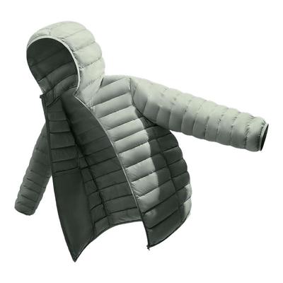 回力90白鸭绒连帽羽绒服