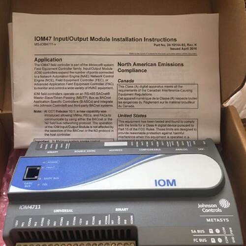 议价正品美国江森MS-IOM4711-0扩展模块点位O6UI, 2DI, 4CO, 2AO,