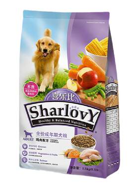 喜乐比美毛护肤鸡肉味通用型成犬
