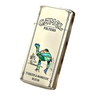 【祝融火具】佐罗ZC5白铜骆驼二版彩贝镶嵌煤油打火机男精雕送礼