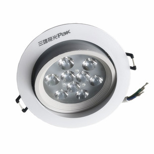 三雄极光星际LED一体化天花射灯嵌入式客厅背景墙玄关防眩猫眼灯