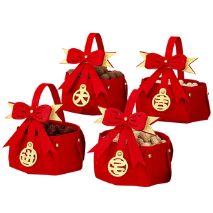 乔迁之喜手提篮搬家礼物新居布置装饰摆件进宅大吉入宅仪式用品