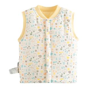 哥比兔女童马甲外穿男童冬款儿童棉背心外套坎肩纯棉马夹棉衣加厚