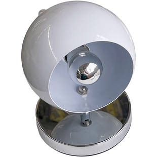 太空时代中古vintage台灯 未来感设计师圆球床头柜包豪斯黑色卧室