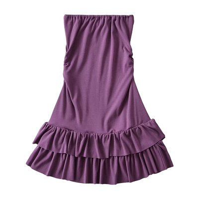 纯欲性感蛋糕裙抹胸连衣裙短裙