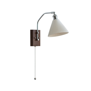 中古风卧室床头壁灯2025新款法式复古风氛围感陶瓷走廊过道灯具