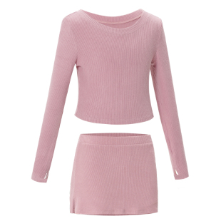 女童舞蹈服针织保暖套装秋冬芭蕾舞练功服毛衣外套儿童中国舞披肩