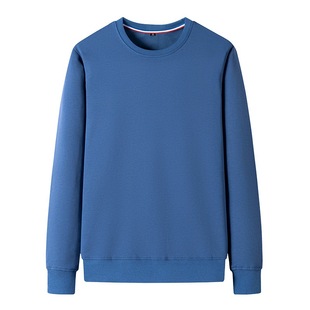 拉尔伦保罗光板男士2025新款春秋季圆领套头长袖舒适休闲上衣潮