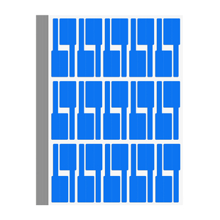 杰利网线标签贴彩色数据线不干胶防水电线标签贴纸标签牌线缆充电线标签纸线路记号线缆线材机房电源线定制