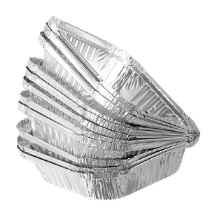 空气炸锅专用锡纸盘方形烤盘锡纸盒烘焙锡纸烤箱家用铝箔纸锡纸碗