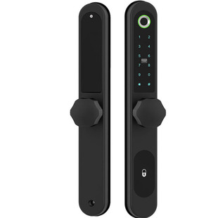 爆款断桥铝指纹锁密码锁玻璃门推拉门平移门庭院门户外西默智能锁