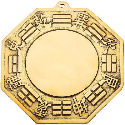 吉善缘全铜八卦镜摆件家居装饰