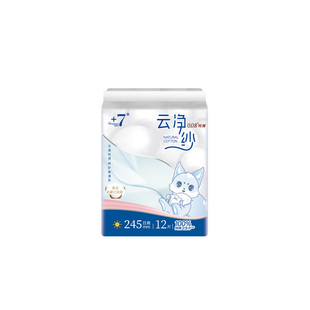 Goodcare+7®云净纱纯棉日用245mm卫生巾12片装