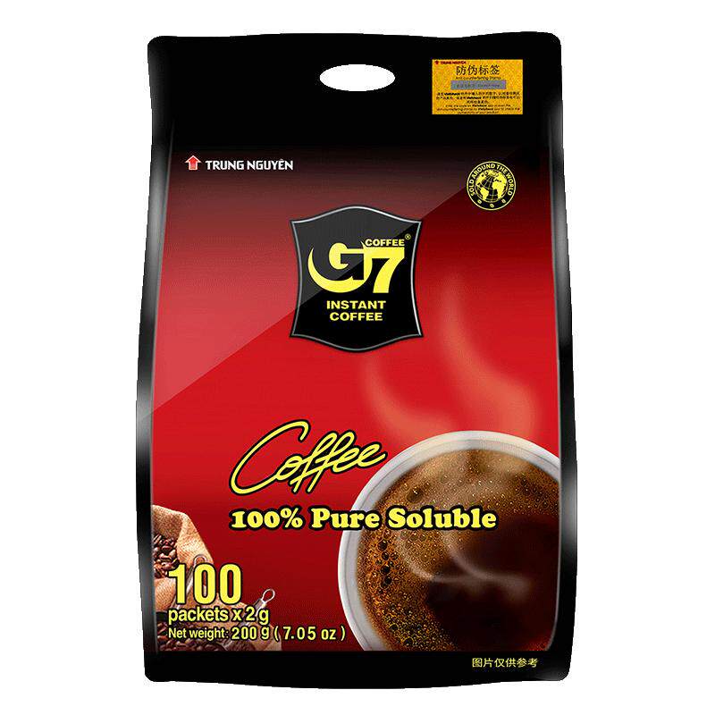 越南进口G7燃减纯黑咖啡无糖0脂