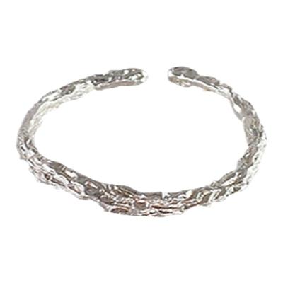 韩国戒指女设计锡纸简约纯银