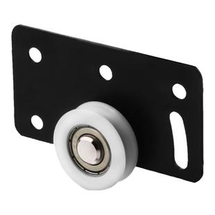 衣柜推拉门轨道滑轮移动底座老式移门下导轨移动木门五金配件大全