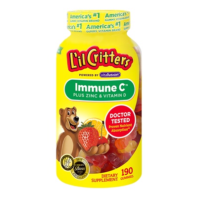 丽贵小熊糖宝宝vc维生素钙d3鱼油