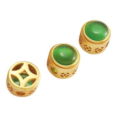 鹅姐铜金镶玉镀金古法保色