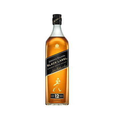 （B）JohnnieWalker尊尼获加12年黑方黑牌1000苏格兰调和型威士忌