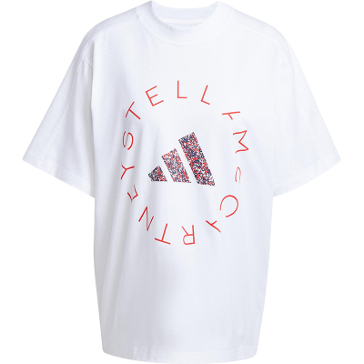 阿迪达斯女士休闲透气印花短袖