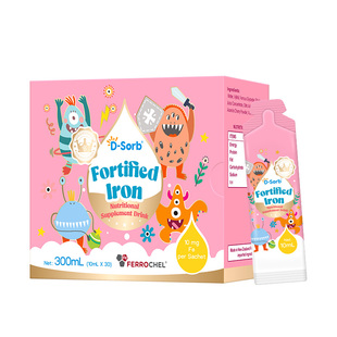 D-sorb滴适宝强化铁儿童铁剂甘氨酸螯合铁补充剂vc二价铁液体铁