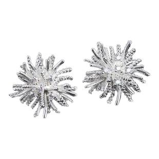 夏夜绚烂的烟火星辰耳饰无耳洞女蚊香盘耳夹氛围感百搭日韩烟花