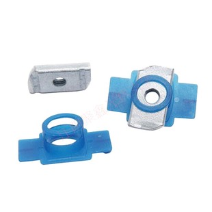 热镀锌塑翼螺母C型槽钢锁扣菱形螺母异形方螺母碳钢光伏支架配件