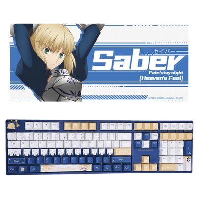 OMAMORI FATE正版周边机械键盘阿尔托莉雅周边saber游戏电竞键盘