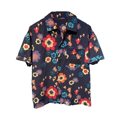 特琳露男士短袖夏季时尚休闲衬衫