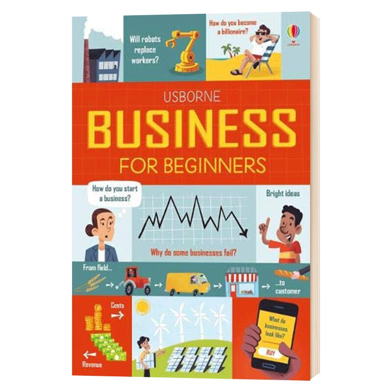 儿童商业启蒙 Business for Beginners 英文原版书 趣味图文科普 商业 管理 业务 进口原版英语童书 Usborne Publishing