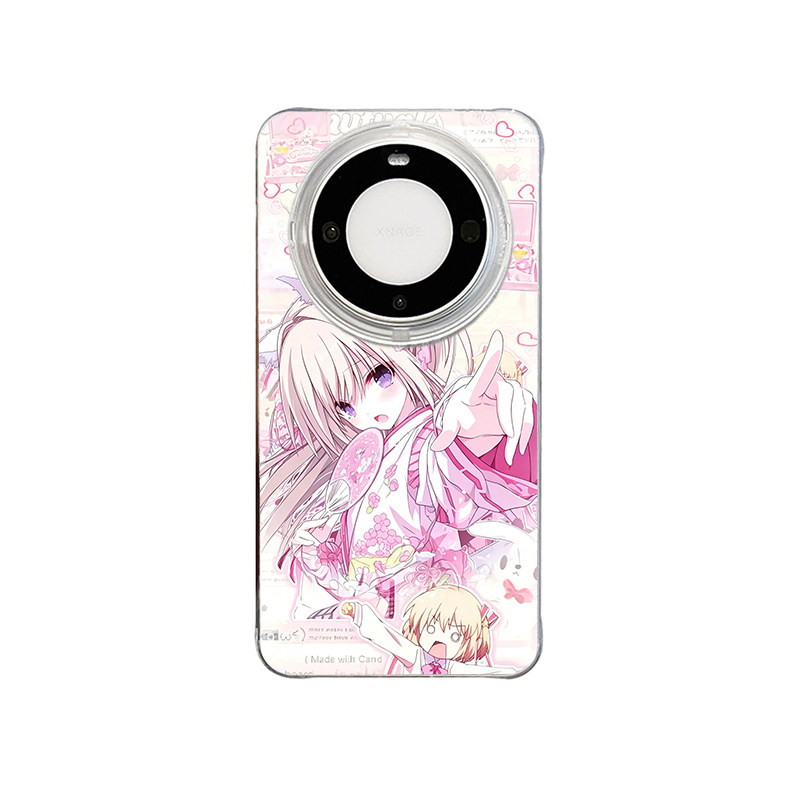 苹果13动漫高级感适用15羽纱iPhone17扇子樱花少女12ProMax硬VIVOIQOOZ11X带挂绳OPPORENO16小众手机壳14PLUS