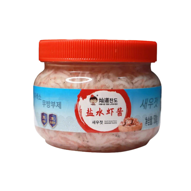 灿道虾酱500g韩式盐水虾酱朝鲜族风味韩国泡菜海鲜调味商用拌饭酱