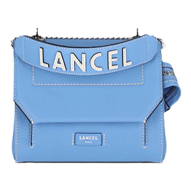 LANCEL/兰姿 Ninon小号链条包小方包 豆腐包 真皮牛皮通勤包黑色