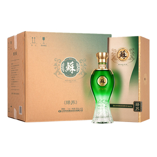 双沟苏酒绿苏40.8度/52度480ML4瓶整箱浓香型白酒高端中秋送礼