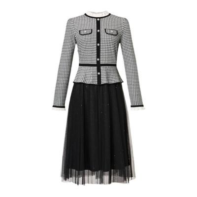 koradior珂莱蒂尔冬季优雅气质香风修身针织连衣裙女