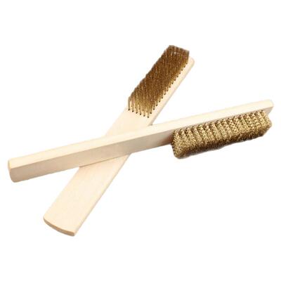 方形木柄铜丝刷软丝长柄