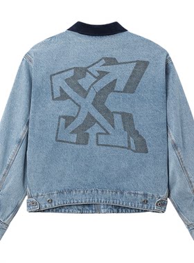 OFF-WHITE™翻领牛仔夹克